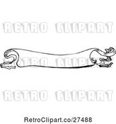 Vector Clip Art of Retro Ribbon Banner by Prawny Vintage