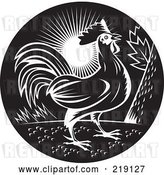Vector Clip Art of Retro Rooster Logo by Patrimonio