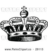 Vector Clip Art of Retro Royal Crown by Prawny Vintage