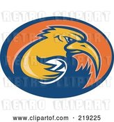 Vector Clip Art of Retro Rugby Kiwi Bird Logo - 1 by Patrimonio