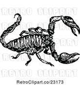 Vector Clip Art of Retro Scorpion 2 by Prawny Vintage