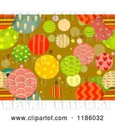 Vector Clip Art of Retro Seamless Background of Patterned Circles by BNP Design Studio