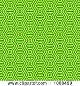 Vector Clip Art of Retro Seamless Green Pattern by Michaeltravers