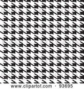 Vector Clip Art of Retro Seamless Houndstooth Pattern by Michaeltravers