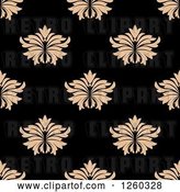 Vector Clip Art of Retro Seamless Pattern Background of Floral by Vector Tradition SM