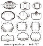 Vector Clip Art of Retro Set of Ornate Frame Design Elements by Vectorace