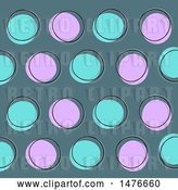 Vector Clip Art of Retro Sketched Circle Pattern Background by KJ Pargeter