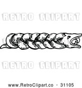 Vector Clip Art of Retro Snake Page Separater by Prawny Vintage