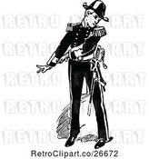 Vector Clip Art of Retro Soldier by Prawny Vintage