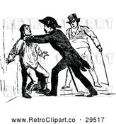 Vector Clip Art of Retro Soldier Strangling a Man by Prawny Vintage