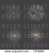 Vector Clip Art of Retro Star Bursts on Gray by KJ Pargeter