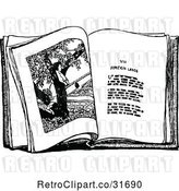 Vector Clip Art of Retro Story Book by Prawny Vintage