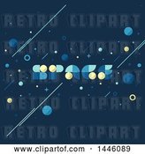 Vector Clip Art of Retro Styled Background with Space Text by Elena