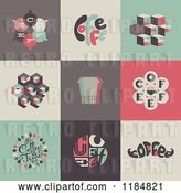 Vector Clip Art of Retro Styled Coffee Designs by Elena