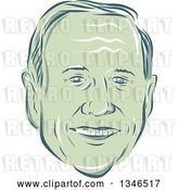 Vector Clip Art of Retro Styled Face of Martin O'Malley, 2016 Presidential Candidate by Patrimonio