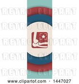 Vector Clip Art of Retro Styled Vertical Elbow Banner by Vector Tradition SM