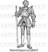Vector Clip Art of Retro Suit of Armour by Prawny Vintage