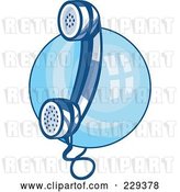 Vector Clip Art of Retro Telephone Logo by Patrimonio