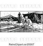 Vector Clip Art of Retro Tent Makers by Prawny Vintage