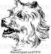 Vector Clip Art of Retro Terrier Dog by Prawny Vintage