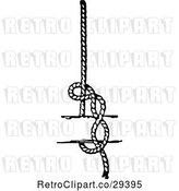 Vector Clip Art of Retro Timber Hitch Knot by Prawny Vintage