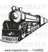 Vector Clip Art of Retro Train 3 by Patrimonio