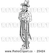 Vector Clip Art of Retro Uncle Sam by Prawny Vintage