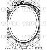Vector Clip Art of Retro Victorian Oval Frame by BestVector