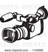 Vector Clip Art of Retro Video Camera by Patrimonio