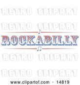 Vector Clip Art of Retro Western Rockabilly Music Sign by Andy Nortnik
