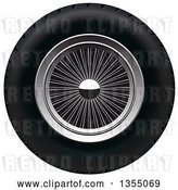 Vector Clip Art of Retro Wheel by Vectorace