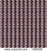 Vector Clip Art of Retro Zig Zag Pattern in Pink and Brown Tones by KJ Pargeter