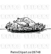 Vector Clip Art of Roasted Chicken by Prawny Vintage