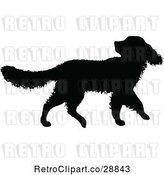 Vector Clip Art of Silhouetted Dog 3 by Prawny Vintage