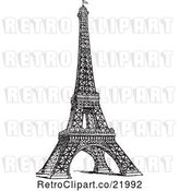 Vector Clip Art of Styled Eiffel Tower by BestVector
