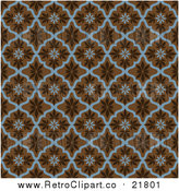 Vector Clipart of a Seamless Leaf Pattern by BestVector