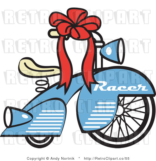 Royalty Free Retro Vector Clip Art of a Bicycle