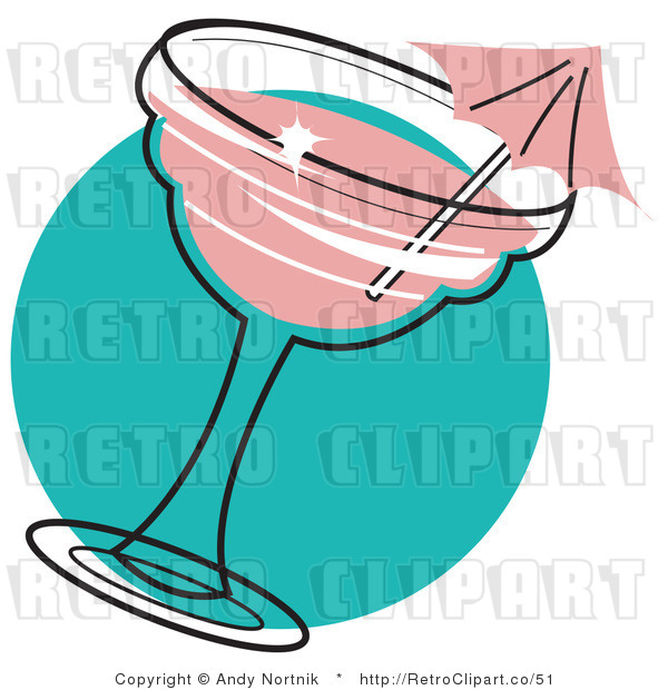 Royalty Free Retro Vector Clip Art of a Cocktail