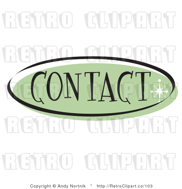 Royalty Free Retro Vector Clip Art of a Contact Website Button
