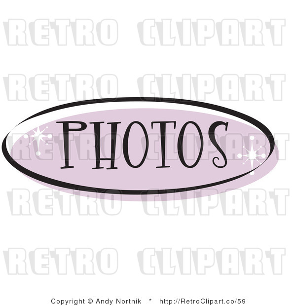 Royalty Free Retro Vector Clip Art of a Photos Website Button
