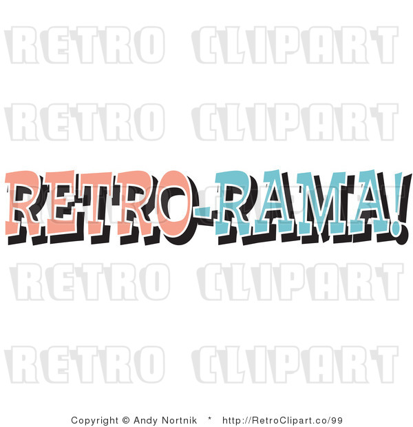 Royalty Free Retro Vector Clip Art of a Retro Rama Sign