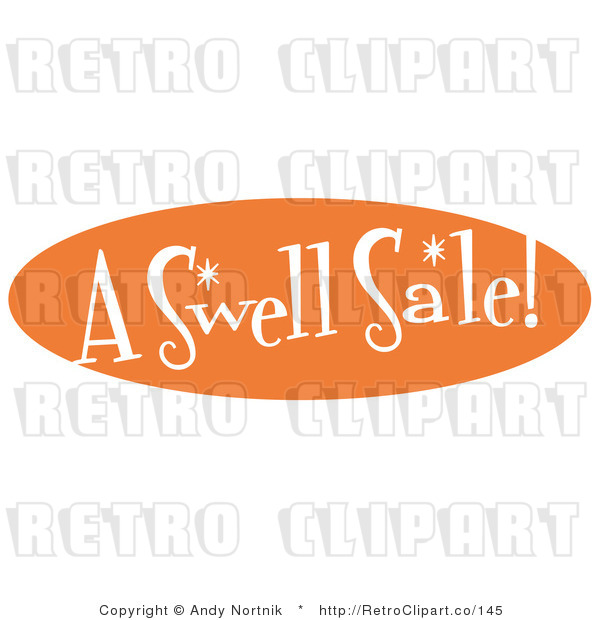 Royalty Free Retro Vector Clip Art of an a Swell Sale Sign
