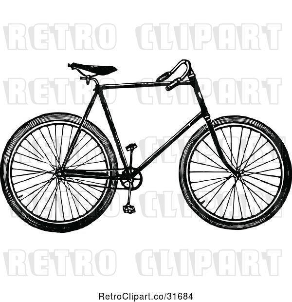 Vector Clip Art of Bicycle 1