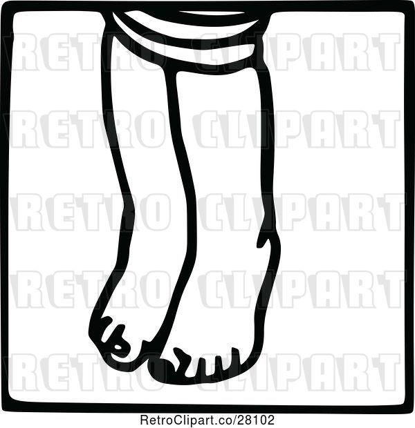 Vector Clip Art of Childs Feet Icon