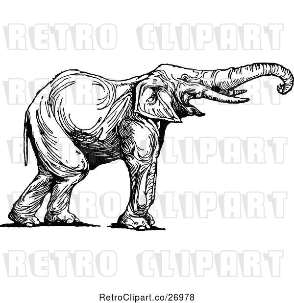 Vector Clip Art of Elephant