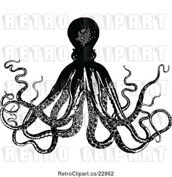 Vector Clip Art of Octopus 1
