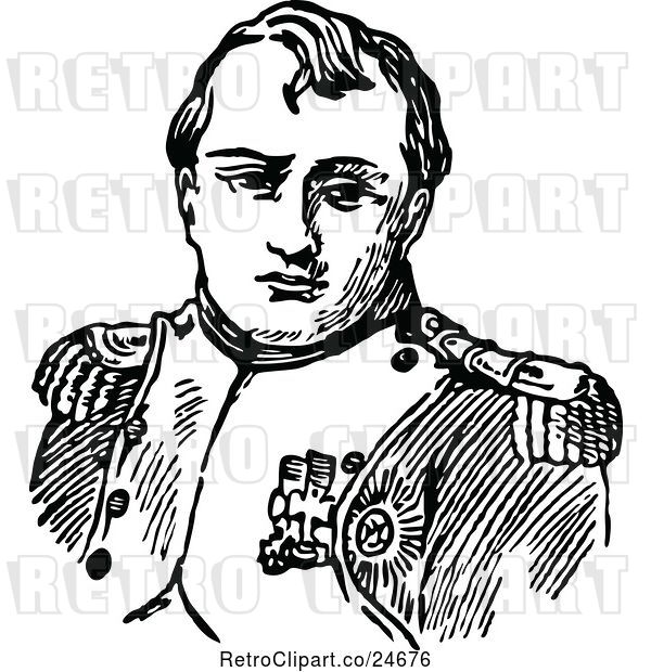 Vector Clip Art of Portrait of Napolean