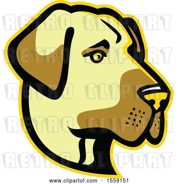 Vector Clip Art of Retro Anatolian Shepherd Dog Mascot