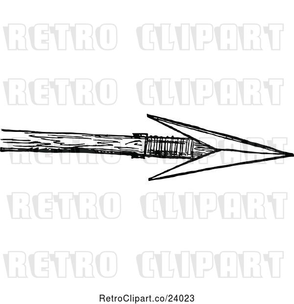 Vector Clip Art of Retro Arrow Head