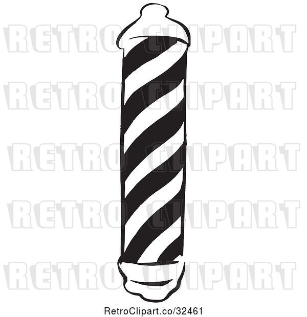Vector Clip Art of Retro Barber Pole